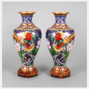 Paar Salonvasen Cloisonné
