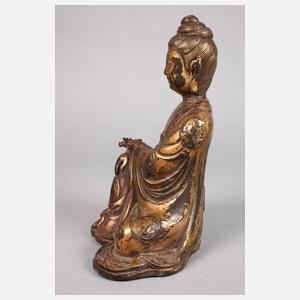 Bronzeplastik Guanyin