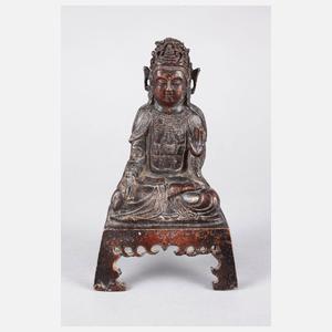 Bronzeplastik Guanyin