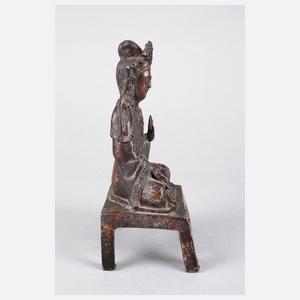 Bronzeplastik Guanyin
