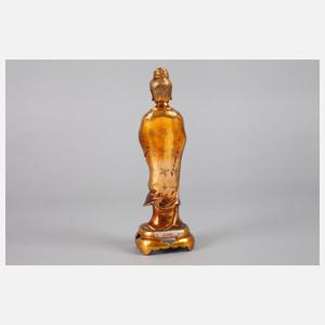 Bronzestatuette Guanyin