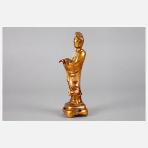 Bronzestatuette Guanyin