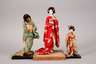 Konvolut japanischer Geisha-Puppen