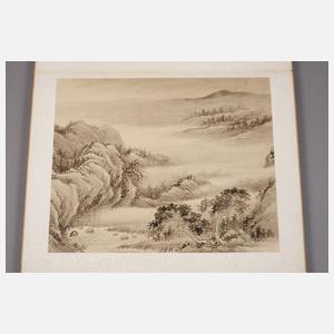 Album mit Tuschzeichnungen