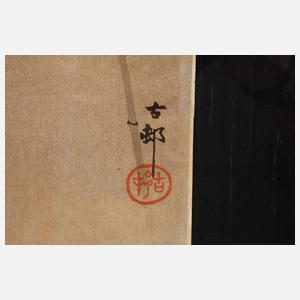 Farbholzschnitt Japan