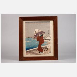 Utagawa Hiroshige, Farbholzschnitt