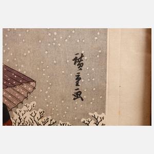 Utagawa Hiroshige, Farbholzschnitt