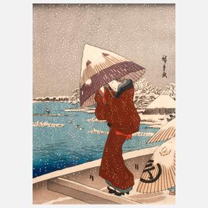 Utagawa Hiroshige, Farbholzschnitt