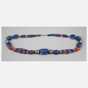 Trachtenkette Stein und Silber