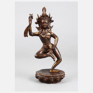 Bronzeplastik Dakini