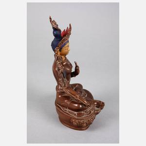 Bronzeplastik Grüne Tara