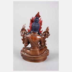 Bronzeplastik Grüne Tara