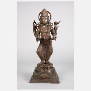 Bronzeplastik Kubera