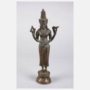 Bronzeplastik Vishnu