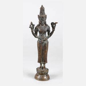 Bronzeplastik Vishnu