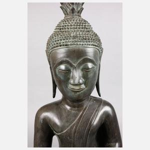 Große Bronzeplastik Buddha