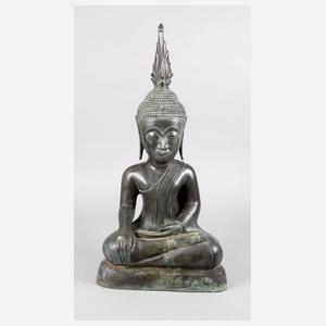 Große Bronzeplastik Buddha