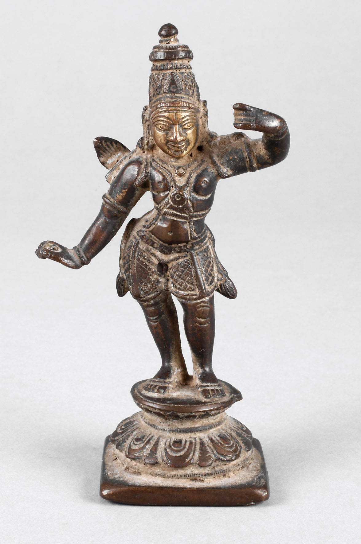 Kleine Bronzeplastik Rama