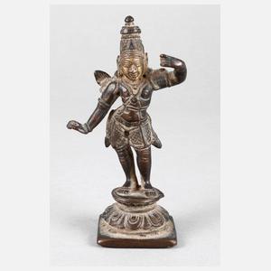 Kleine Bronzeplastik Rama