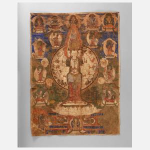 Thangka Die Barmherzigkeit