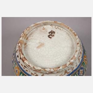 Majolika Deckelgefäß