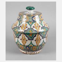 Majolika Deckelgefäß111