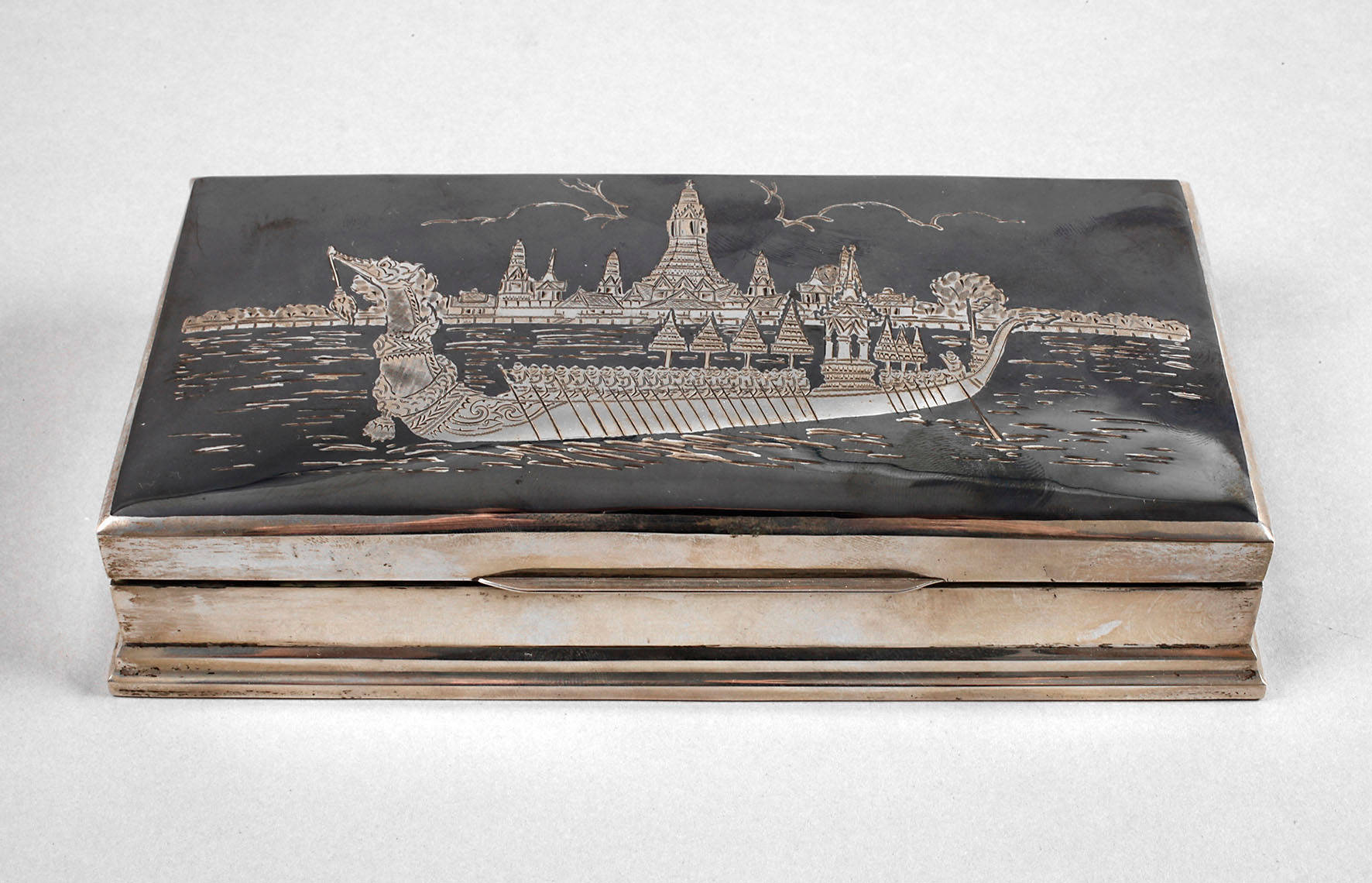 Zigarettendose Silber