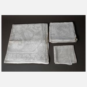 Tafeltuch mit 8 Servietten Jagdmotiv