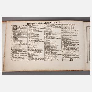 Bodenehrs Atlas Curieux 1. Viertel 18. Jh.