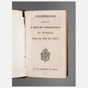 Calendario manual y guia de Forasteros