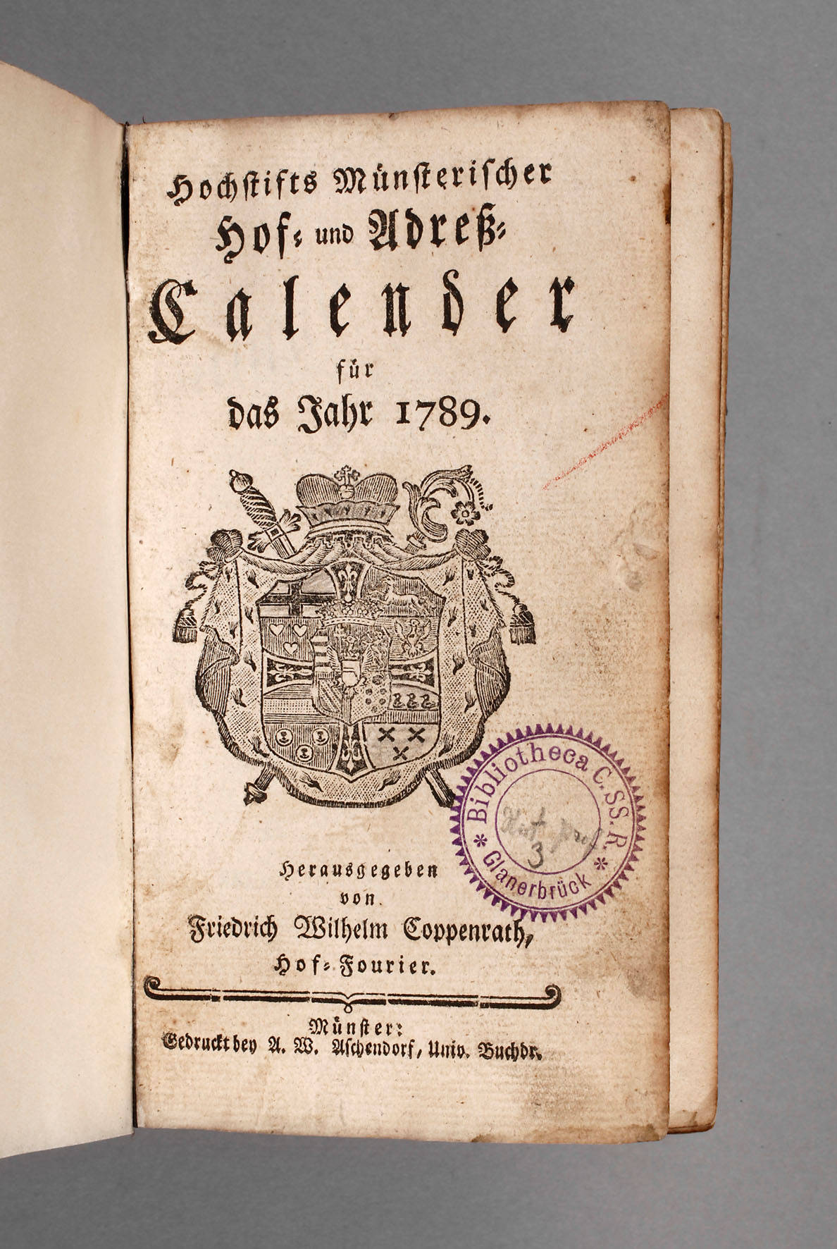 Hochstifts Münsterischer Hof- und Adreß-Calender
