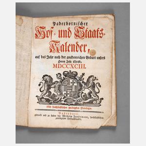 Paderbornischer Hof- und Staats-Kalender 1793