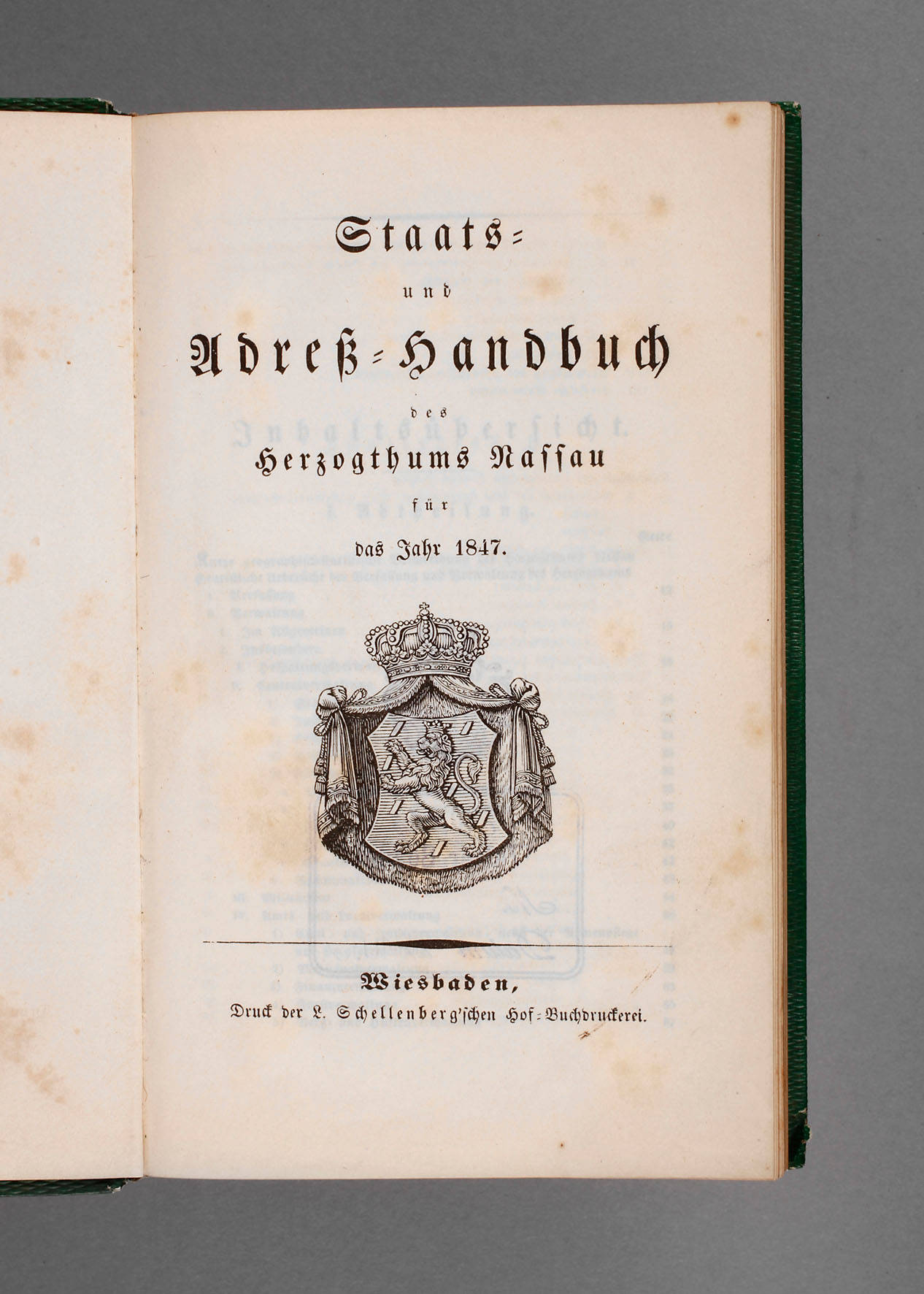 Staats- und Adreß-Handbuch Hzgth. Nassau