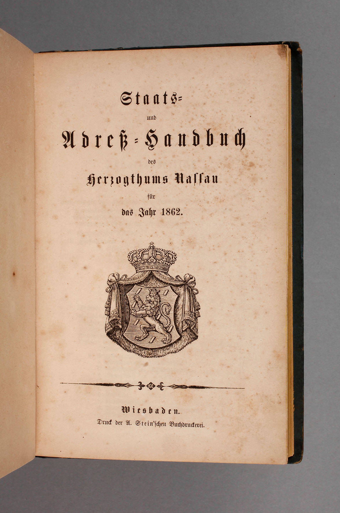 Staats- und Adreß-Handbuch Hzgthm. Nassau