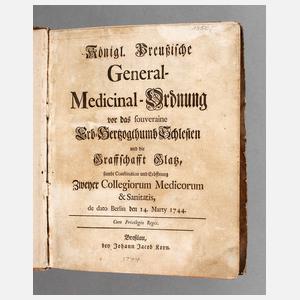General-Medizinal-Verordnung für Schlesien 1744