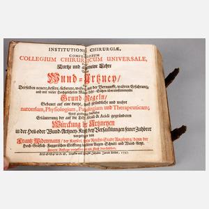 Sammlung medizinischer Bücher der 1. Hälfte des 18. Jhs.