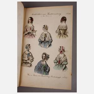 Modebilder zur Theaterzeitung aus Paris