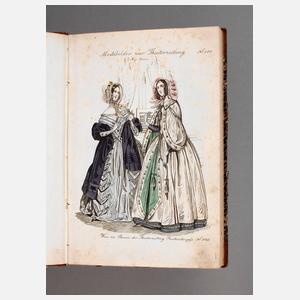 Modebilder zur Theaterzeitung aus Paris