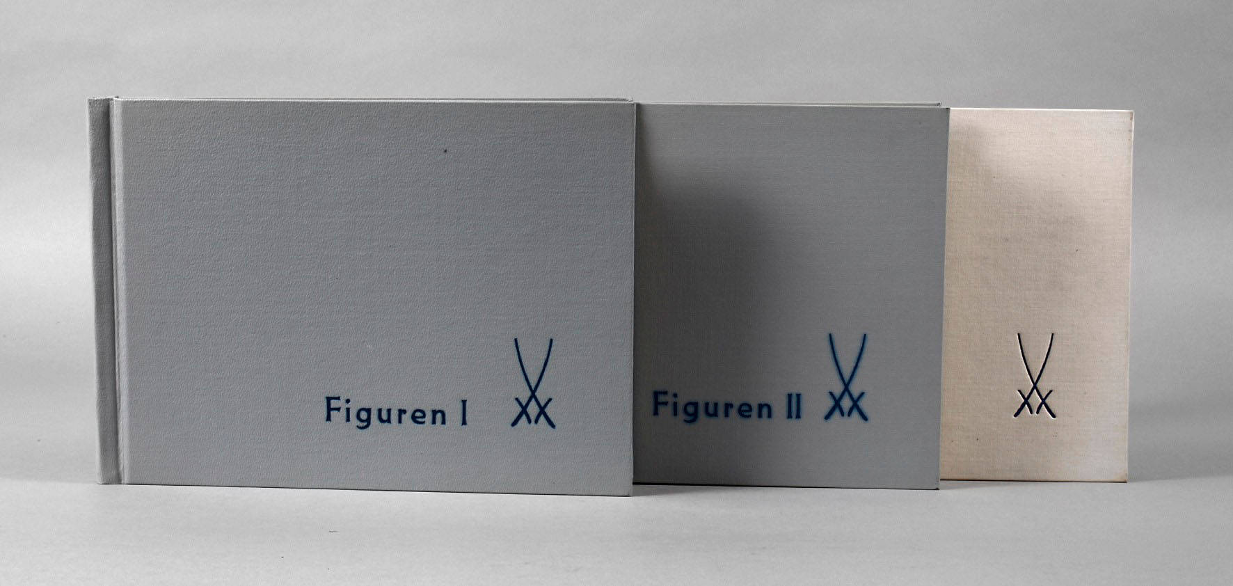 Drei Lieferkataloge Meissener Porzellan