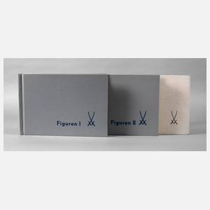 Drei Lieferkataloge Meissener Porzellan