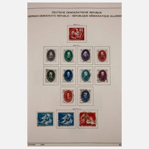 Briefmarken DDR 1949–77 gestempelt