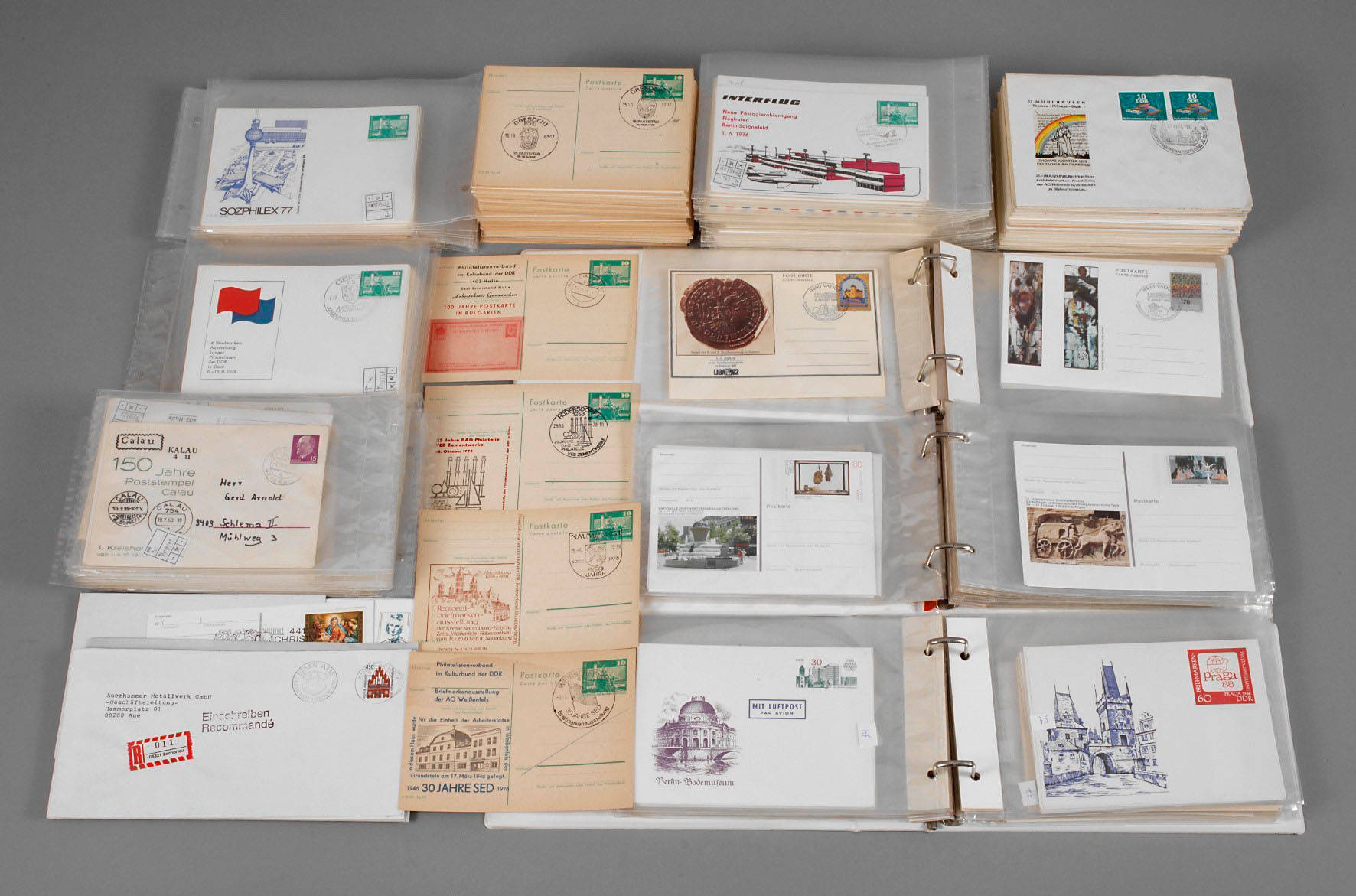 Sammlung private Ganzsachen DDR