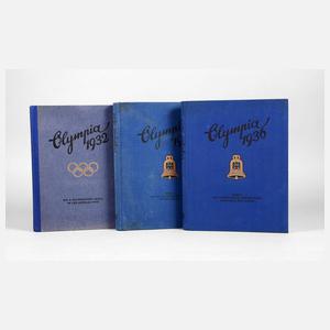 Drei Sammelalben Olympiade