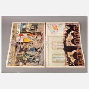 Paar Schulwandbilder