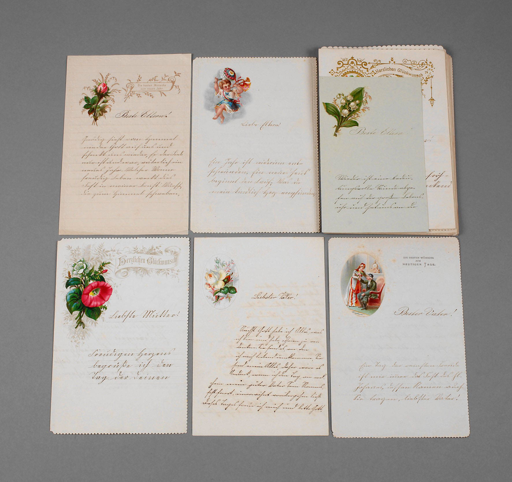 Konvolut Glückwunschbriefe