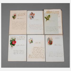 Konvolut Glückwunschbriefe
