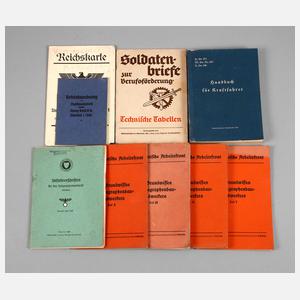 Konvolut technische Handbücher RAD