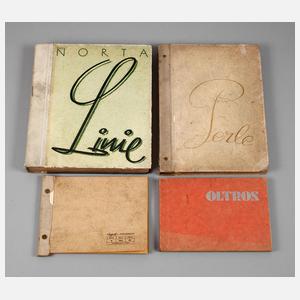 Konvolut Tapetenmusterbücher