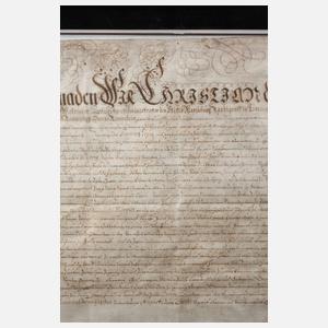 Historisches Dokument Sachsen-Merseburg 1693