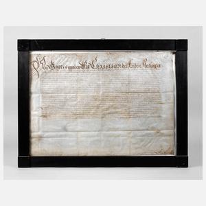 Historisches Dokument Sachsen-Merseburg 1693